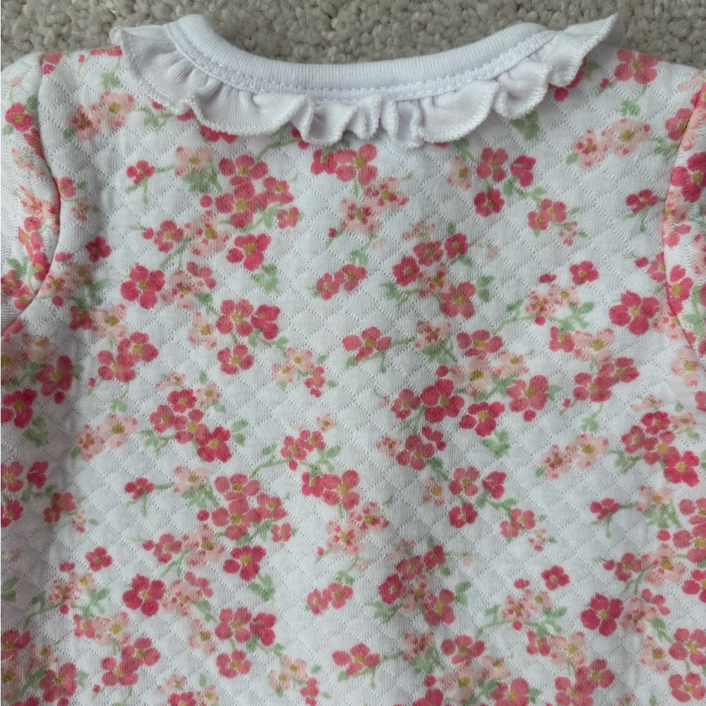Laura Ashley Pink Floral Footie - Picture 10 of 12